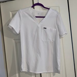 FIGS White Catarina One Pocket Scrub Top